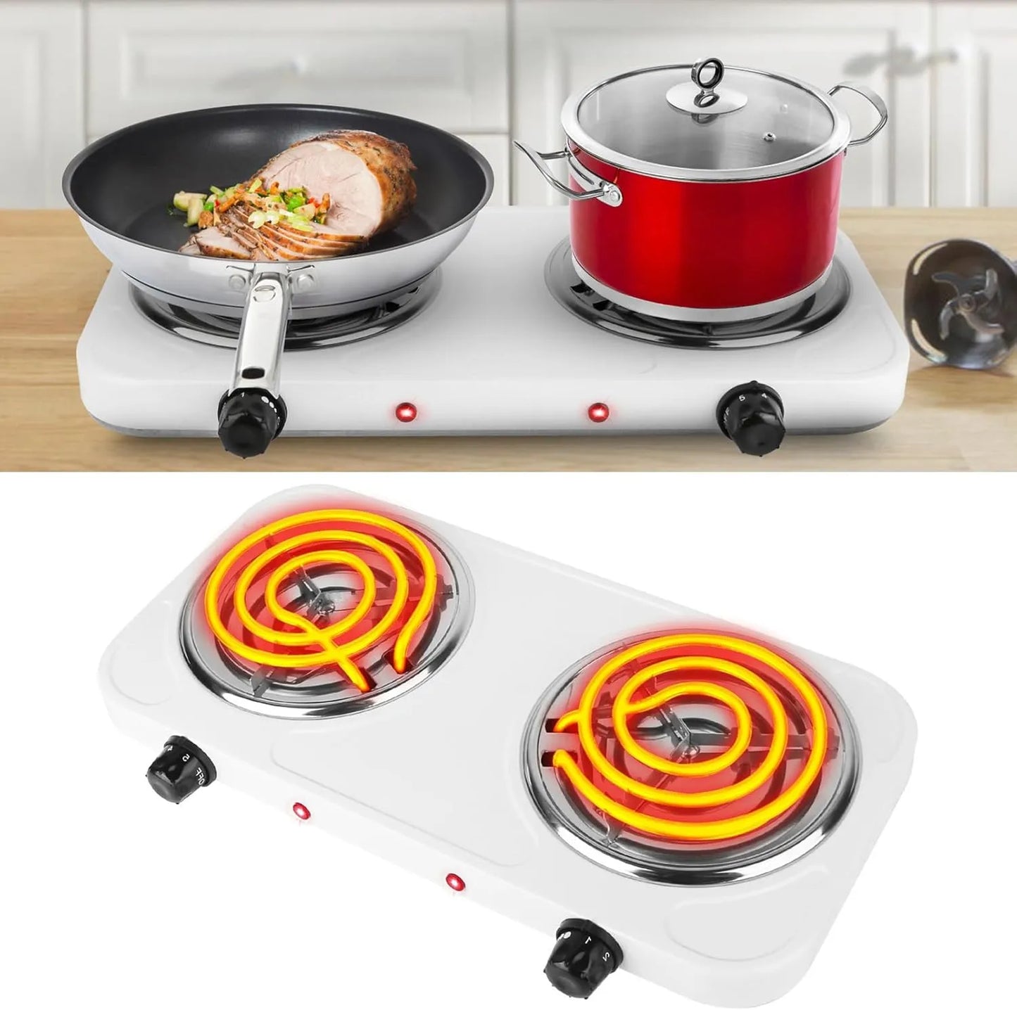 ¡COCINA SIN GAS Y SIN PREOCUPACIONES! ESTUFA ELÉCTRICA DE 2 PUESTOS