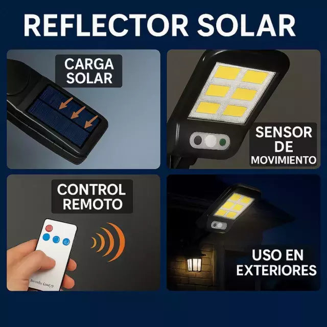 LÁMPARA SOLAR ANTI-FACTURAS™ LUZ POTENTE SIN CABLES NI CONSUMO